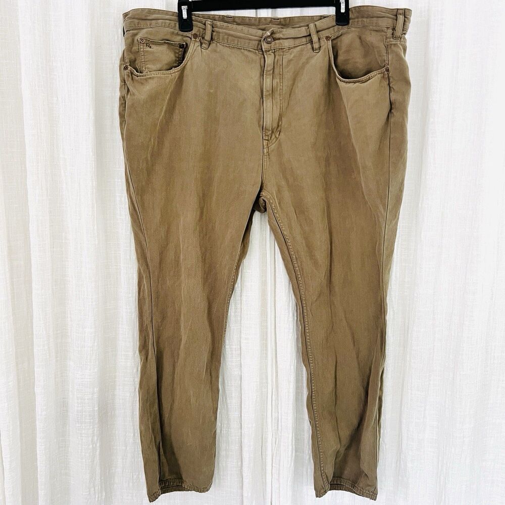 Men's Olive/Tan Five Pocket Pants